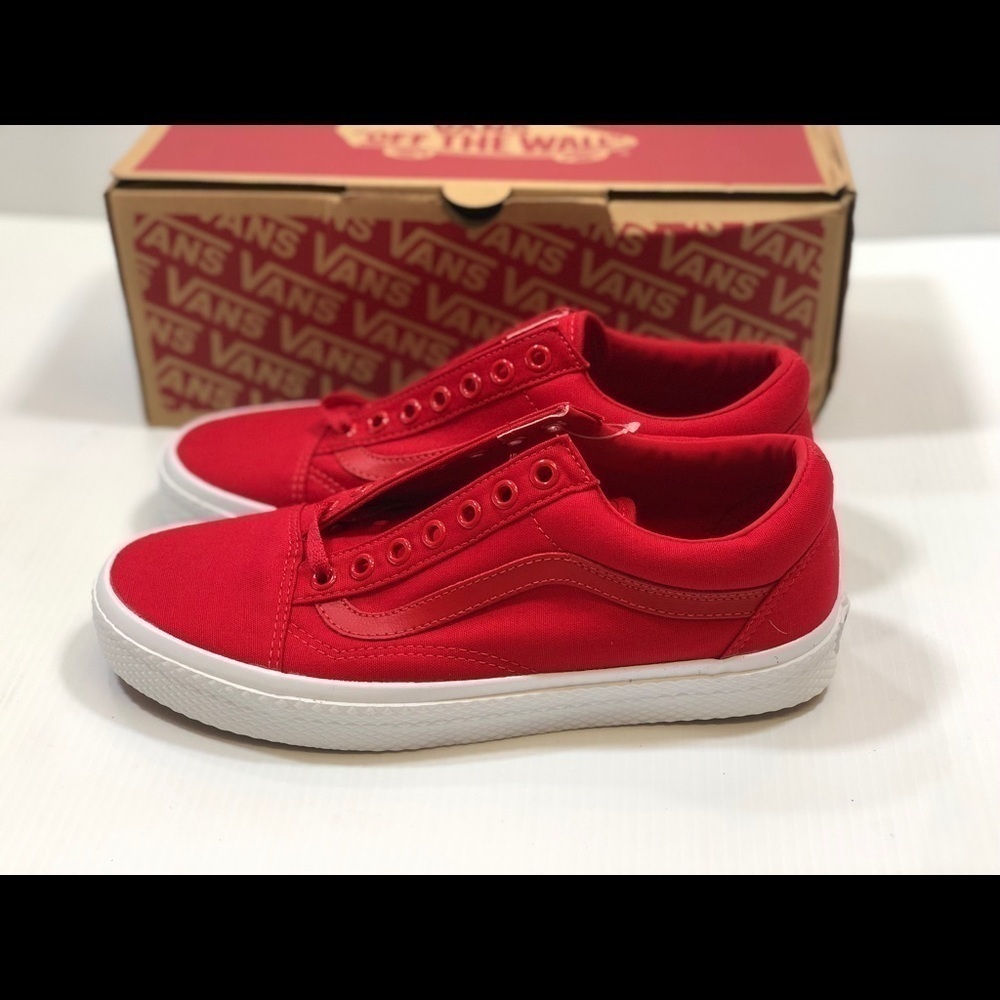 VANS Old Skool waffle Wall Racing Red/true Shoes 9 - Picture 9 of 14